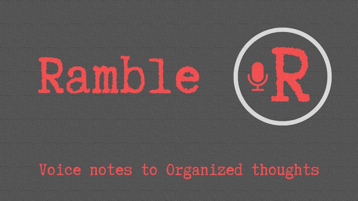 Ramble preview